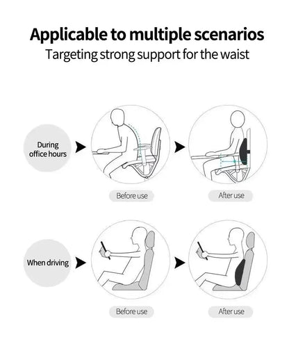 Memory Foam Lumbar Back Cushion